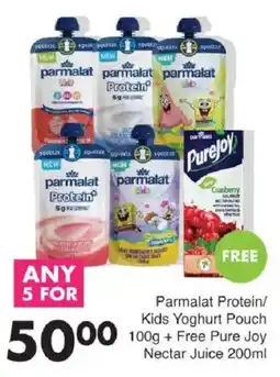 Save Parmalat Protein/Kids Yoghurt Pouch offer