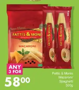Save Fattis & Monis Macaroni/Spaghetti offer
