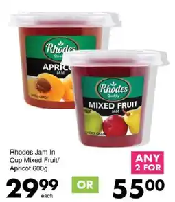Save Rhodes Jam In Cup Mixed Fruit/Apricot offer