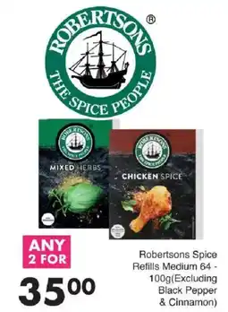 Save Robertsons Spice Refills Medium offer