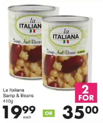 Save La Italiana Samp & Beans offer