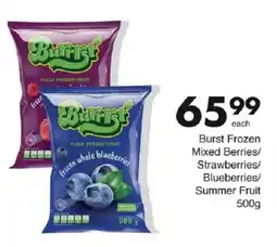 Save Burst Frozen Mixed Berries/Strawberries/Blueberries/Summer Fruit offer