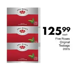 Save Five Roses Original Teabags offer