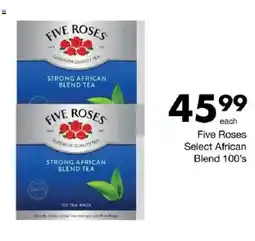 Save Five Roses Select African Blend 100's offer
