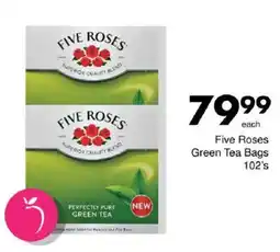 Save Five Roses Green Tea Bags offer