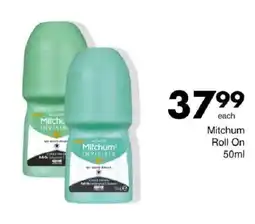 Save Mitchum Invisible Roll On offer