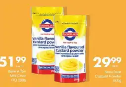 Save Snowflake vanilla flavoured custard powder offer