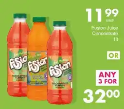 Save Fusion Juice Concentrate offer