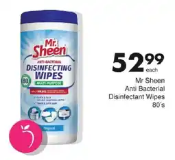 Save Mr Sheen Anti Bacterial Disinfectant Wipes offer