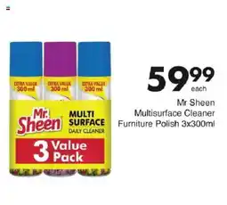 Save Mr Sheen Multisurface Cleaner Furniture Polish offer