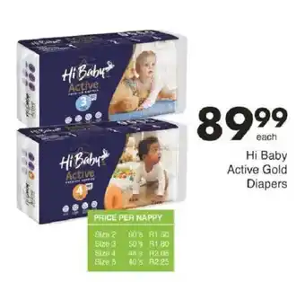 Save Hi Baby Active Gold Diapers offer