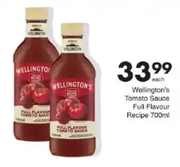 Save Wellington's Tomato Sauce Full Flavour offer