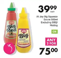 Save All Joy Big Squeeze Sauce offer