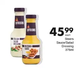 Save Steers Sauce/Salad Dressing offer