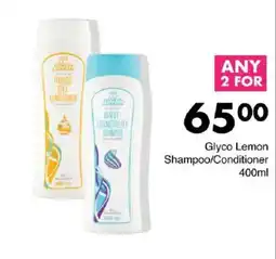 Save Glyco Lemon Shampoo/Conditioner offer