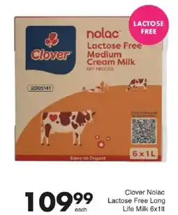 Save Clover Nolac Lactose Free Long Life Milk offer