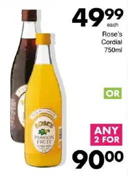 Save Rose's Cordial offer