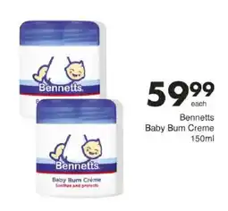 Save Bennetts Baby Bum Crème offer