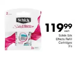 Save Schick Silk Effects+ Refill Cartridges offer