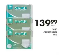 Save Sage Adult Diapers offer