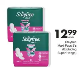 Save Stayfree Maxi Pads offer