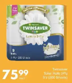 Save Twinsaver Toilet Rolls 3Ply offer