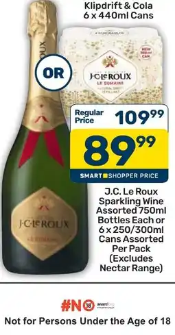Pick n Pay J.C. Le Roux Sparkling Wine Assorted offer