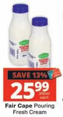 Checkers Fair Cape Pouring Fresh Cream offer