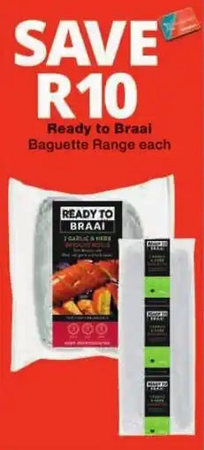 Checkers Ready to Braai Baguette Range offer