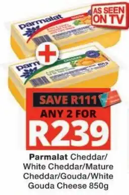 Checkers Parmalat Cheddar/White Cheddar/Mature Cheddar/Gouda/White Gouda Cheese offer
