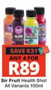 Checkers Sir Fruit Health Shot offer