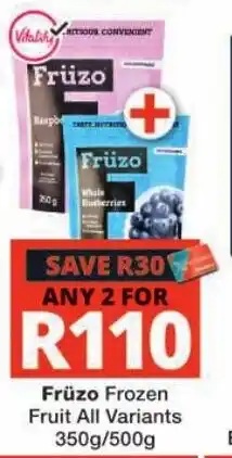 Checkers Frúzo Frozen Fruit All Variants offer
