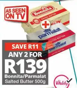 Checkers Bonnita/Parmalat Salted Butter offer