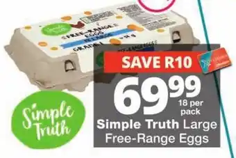 Checkers Simple Truth Large Free-Range Eggs offer