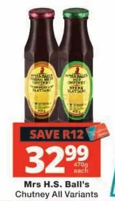 Checkers Mrs H.S. Ball's Chutney offer