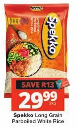 Checkers Spekko Long Grain Parboiled White Rice offer