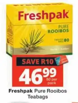 Checkers Freshpak Pure Rooibos Teabags offer