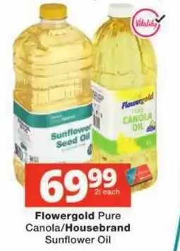 Checkers Flowergold Pure Canola/ Housebrand Sunflower Oil offer
