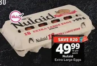 Checkers Nulaid Extra Large Eggs offer