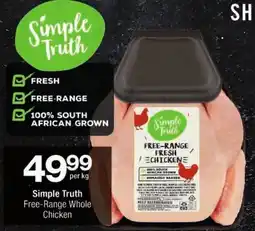 Checkers Simple Truth Free-Range Whole Chicken offer