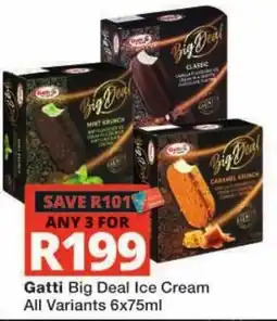 Checkers Gatti Big Deal Ice Cream offer
