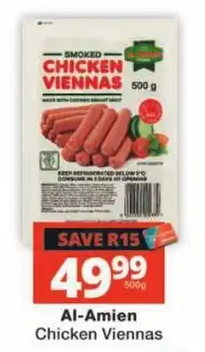 Checkers Al-Amien Chicken Viennas offer