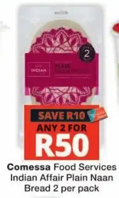 Checkers Comessa Food Services Indian Affair Plain Naan Bread offer