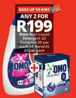 Checkers Omo Auto Liquid Detergent offer