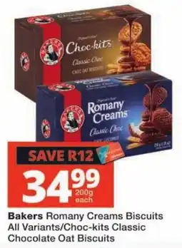 Checkers Bakers Romany Creams Biscuits offer