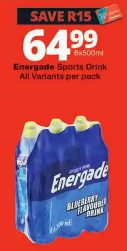 Checkers Energade Sports Drink offer