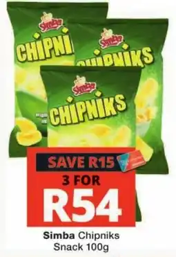 Checkers Simba Chipniks Snack offer