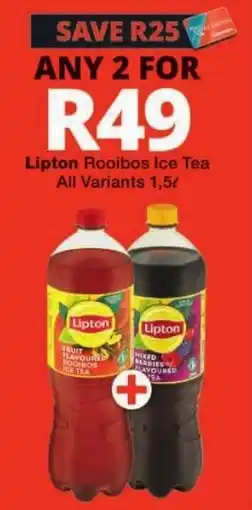 Checkers Lipton Rooibos Ice Tea offer