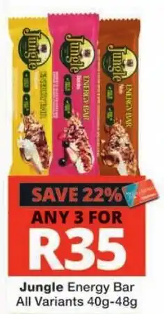 Checkers Jungle Energy Bar offer