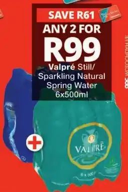 Checkers Valpré Still/Sparkling Natural Spring Water offer